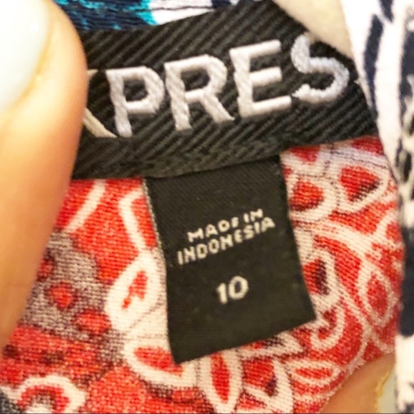 Express Mix Floral Print Long Sleeve Boho Romper - Picture 2 of 5